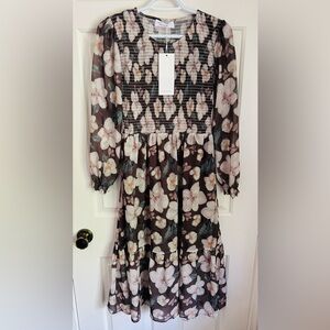 NWT Mad About Style/Jilly Box Grace Floral Midi Dress